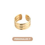 Printave™ Personalized 3 Layers Ring