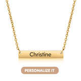 Printave™ Personalized Horizontal Bar Necklace