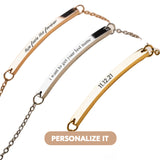 Printave™ Personalized Slim Bar Bracelet