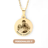 Printave™ Personalized Round Necklace