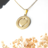 Printave™ Personalized Heart Spinner Necklace
