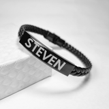 Printave™ Personalized Black Braided Bracelet