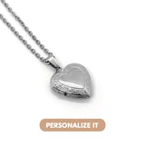 Printave™ Personalized Heart Locket Necklace