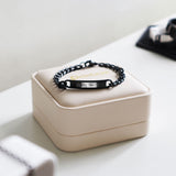 Printave⢠Personalized Black Bar Bracelet