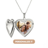 Printave™ Personalized Heart Locket Necklace