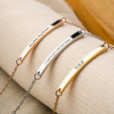 Printave™ Personalized Slim Bar Bracelet